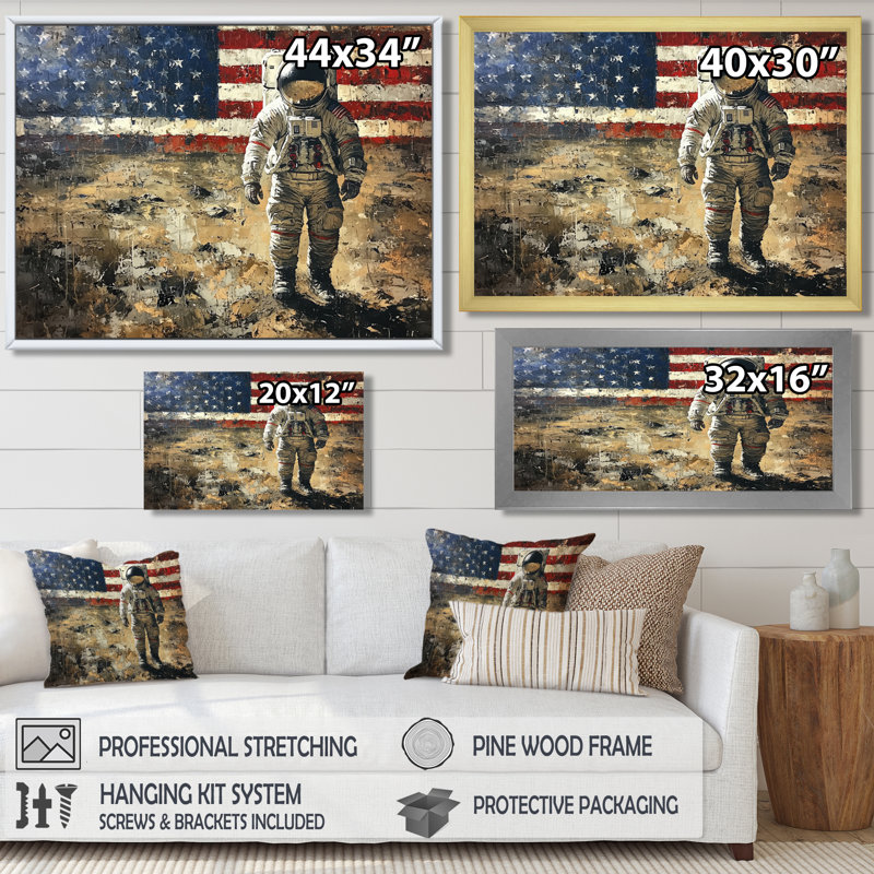 Art mural Kyrian, Reproduction encadrée d'une seule photo, H 16 po x l 32 po, Doré