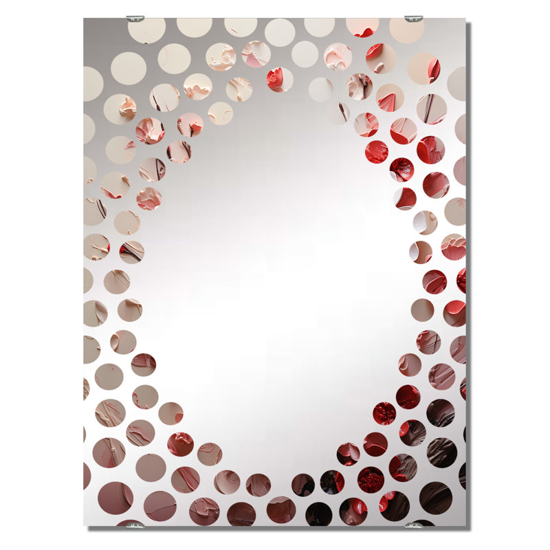 Defazio - Grand miroir mural cerise MIR132498, 40 po x 30 po