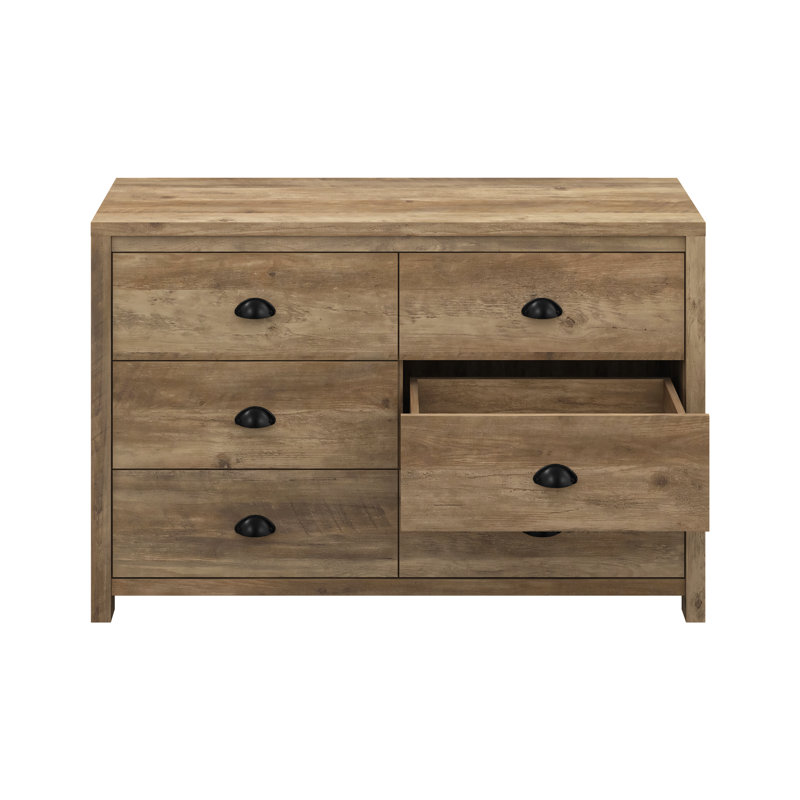 Isenbert Crissman 6 Drawer Dresser, Brown