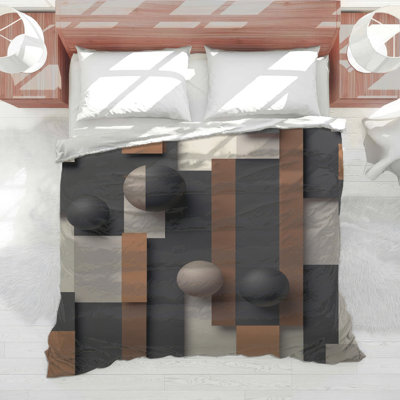 Geometric Shapes Composition Comforter