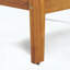 Ensemble de causeuse et de table basse d'extérieur en bois de teck 2 pièces avec coussins bleu foncé-1553145033-1553145078