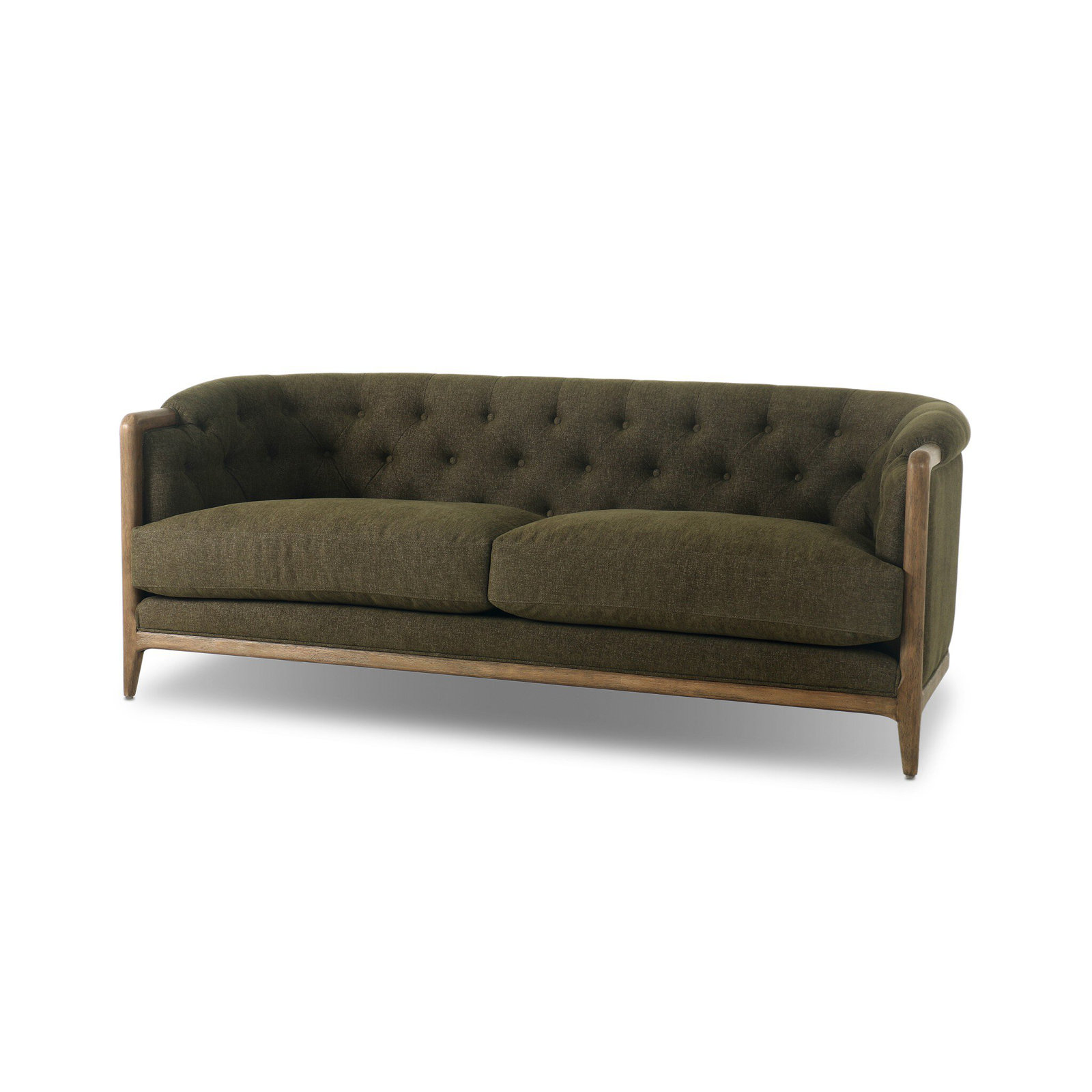 Colten Rolled Arm Sofa, 29.75" H x 78" W x 36" D, Sutton Olive