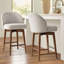 Tabouret de comptoir pivotant rembourré-179091151