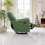 Fauteuil inclinable manuel en polyester avec massage à 8 points, dossier réglable, base pivotante et berçante-1290933819
