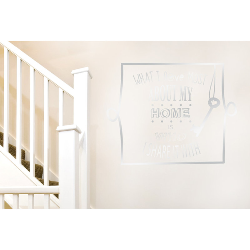 Wall Decal, Large, Shiny Silver
