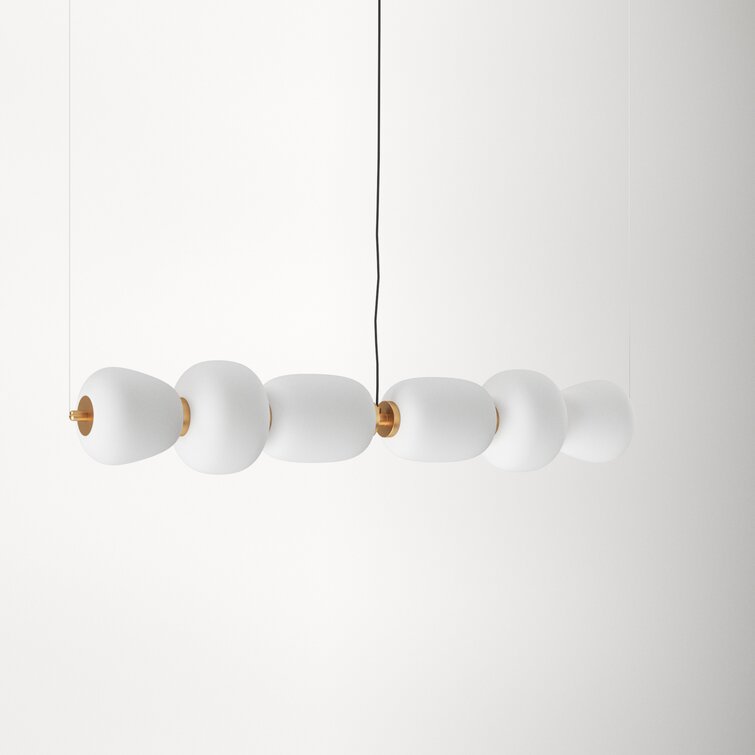 Kace 2 Light Glass Dimmable LED Pendant & Reviews | AllModern