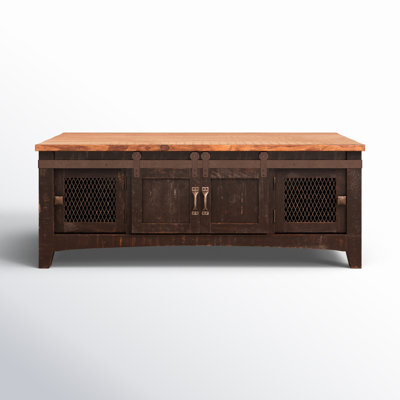 Dansby 2 Sliding Doors, 2 Mesh Doors on Each Side Coffee Table