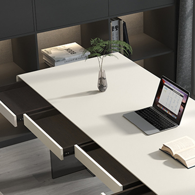 Bureau de luxe élégant, H 29,52 po x l 70,86 po x P 27,55 po