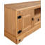Juni Large Widescreen TV Unit – Solid Pine Wood 2 Door 2 Drawer TV Stand, Mexican Style Wooden Media Entertainment Cabinet for Living Room