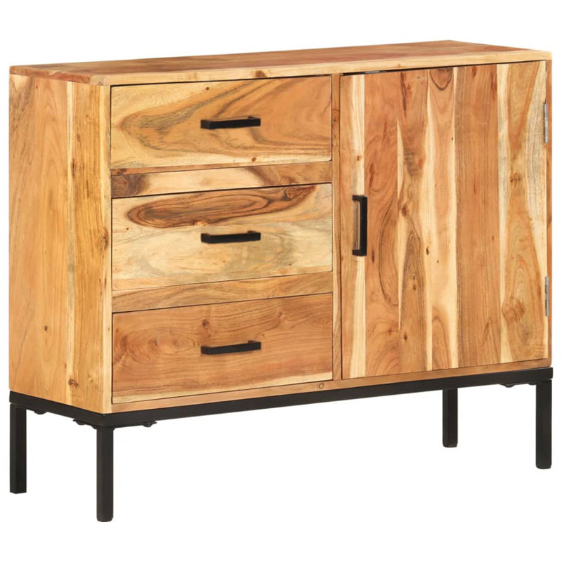 Rajan 88cm Solid Wood Sideboard, Acacia Wood