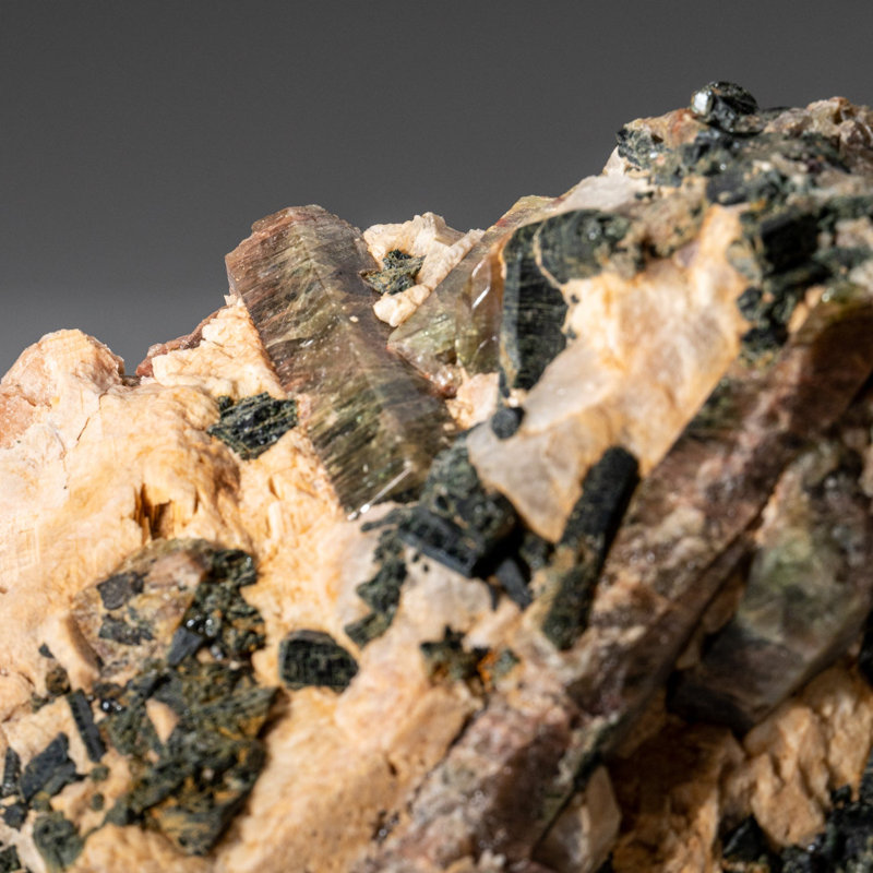 Green Beryl on Feldspar From from Minas Gerais, Brazil