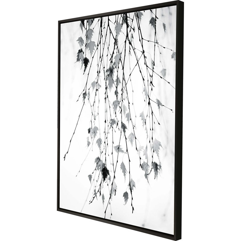 Cozart Blue Canvas Print with Black Satin Frame