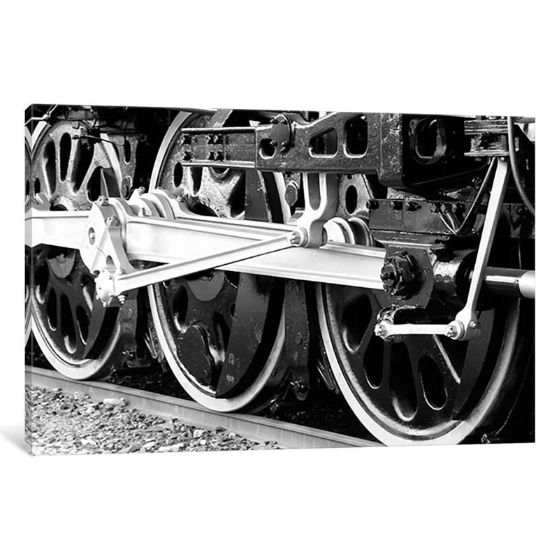 Antique Train - Wrapped Canvas Print, 66.04 cm H x 45.72 cm W x 1.91 cm D