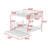 Full XL Over Queen Bunk Bed With Safety Features And Twin Trundle,Ladder-52170863