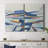 Blue Tectonic Movement I-Premium Gallery Wrapped Canvas -Ready to Hang