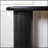 Modern Black Fluted Console Table, 56/