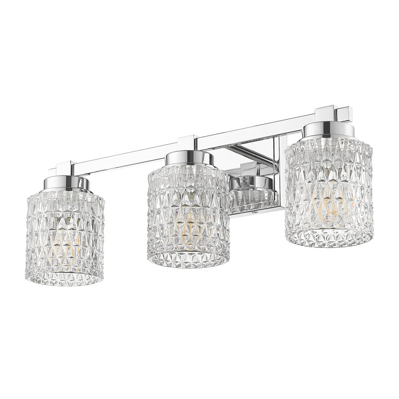 Ensemble de meuble-lavabo 3 lumières 22,75 po Cisca, Chrome chrome