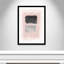 Vedaline Thomasin rose, noir et argent chatoyant I encadré sur papier par impression-93750010-93750011