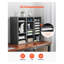 Rangement à 24 compartiments avec tablettes réglables - Trieur de courrier à panneau de particules gris pour le bureau et la maison-126178887