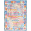 Tapis bleu / orange Bottone-1147487774