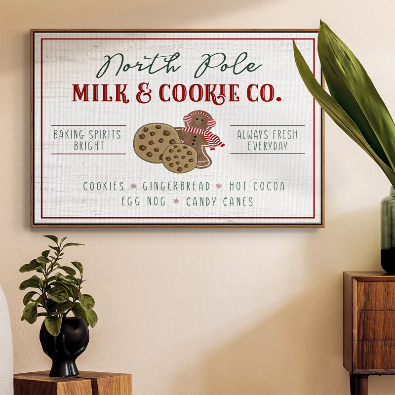 Toile tendue avec châssis Milk and Cookie, H 17 po x l 25 po x P 2 po, Noyer