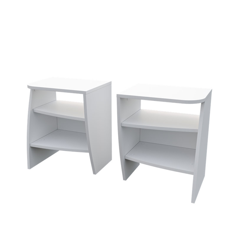 Table de chevet Nova - Ensemble de 2 tablettes ouvertes