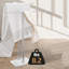 2 Tier Marble Base Blanket Rail Brushed Stainless Steel Silver