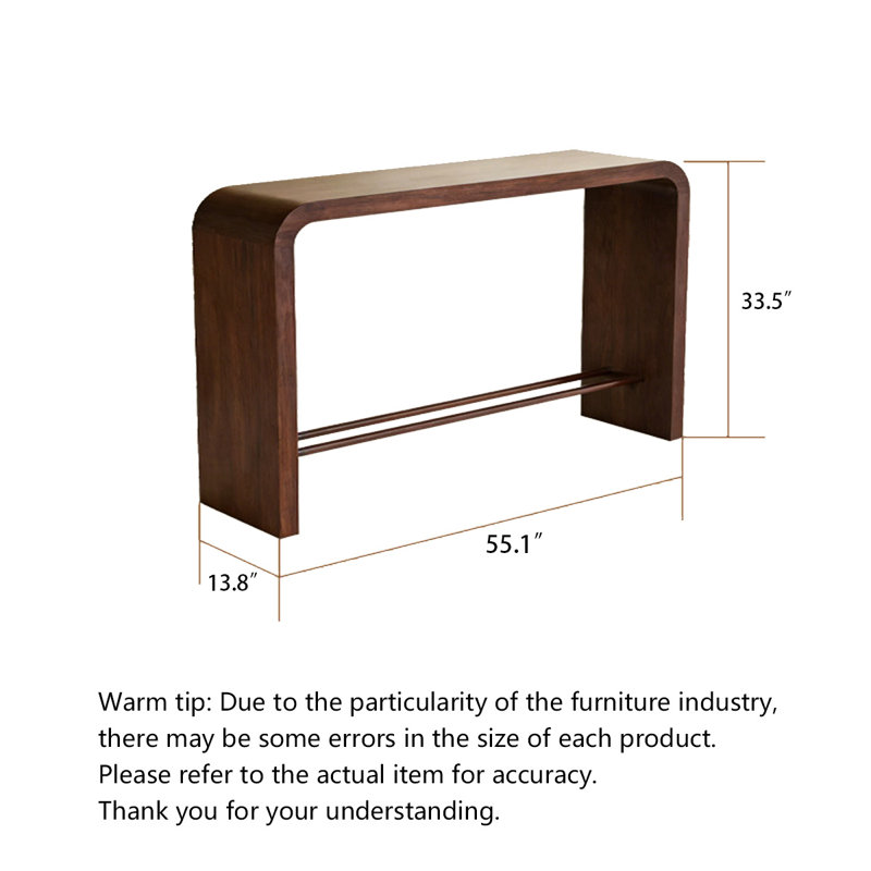 Console Mid Mid Century, H 33,5 po x l 55,1 po x P 13,8 po