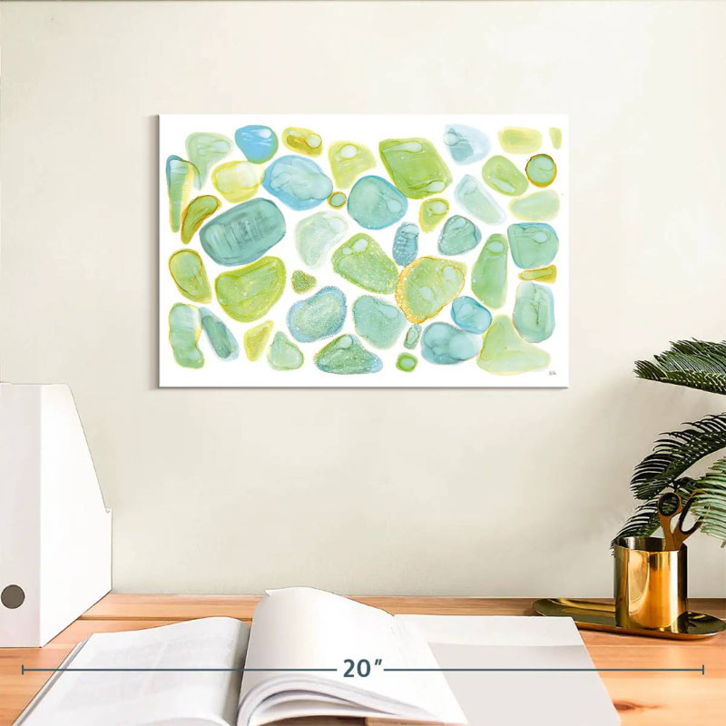 Abstrait de verre de mer Avery, H 8 po x l 12 po