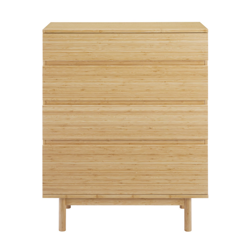 Commode haute 4 tiroirs Benji, blé