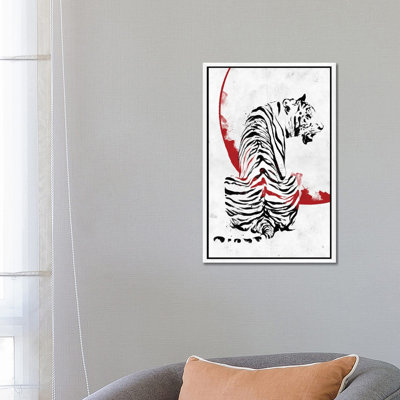 Inked Tiger 1 Piece Wall Art on Canvas