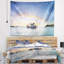 Tapisserie de plage phuket à seascape de bateau de pêche au soleil-28507246