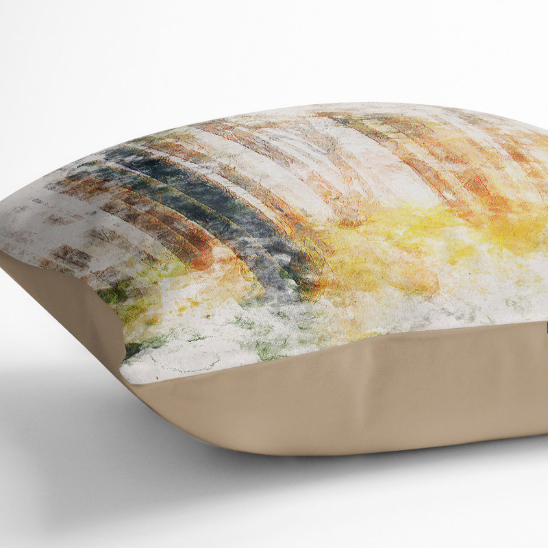 Square Throw Cushion, Stone, 40cm H x 40cm W x 15cm D
