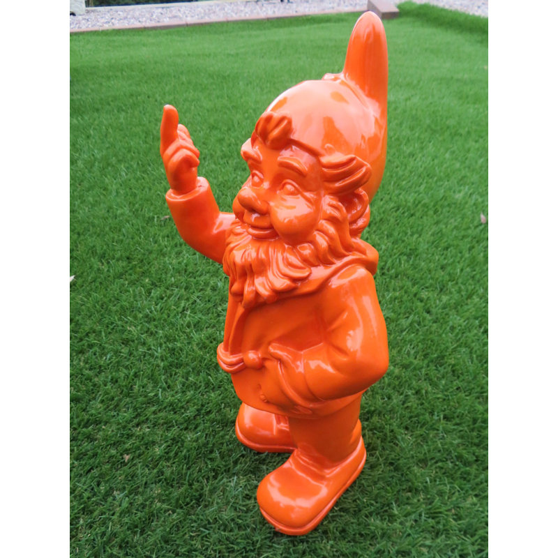 McLoud Fantasy & Sci-Fi Weather Resistant Plastic Garden Statue, Orange