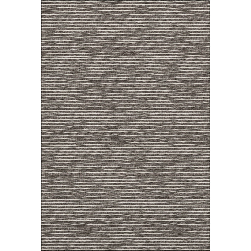 Premium Machine Washable Taylor AMF138 Chocolate Rug, Rectangle 3' x 5'