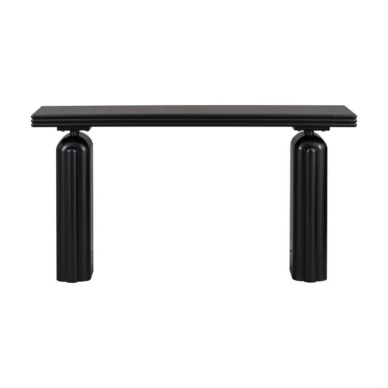 Console en placage d'acacia
