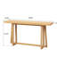 Console de 60,34 po en oxyde de magnésium naturel et polyvalent pour un salon élégant à grain de bois, couloir simple-761417601