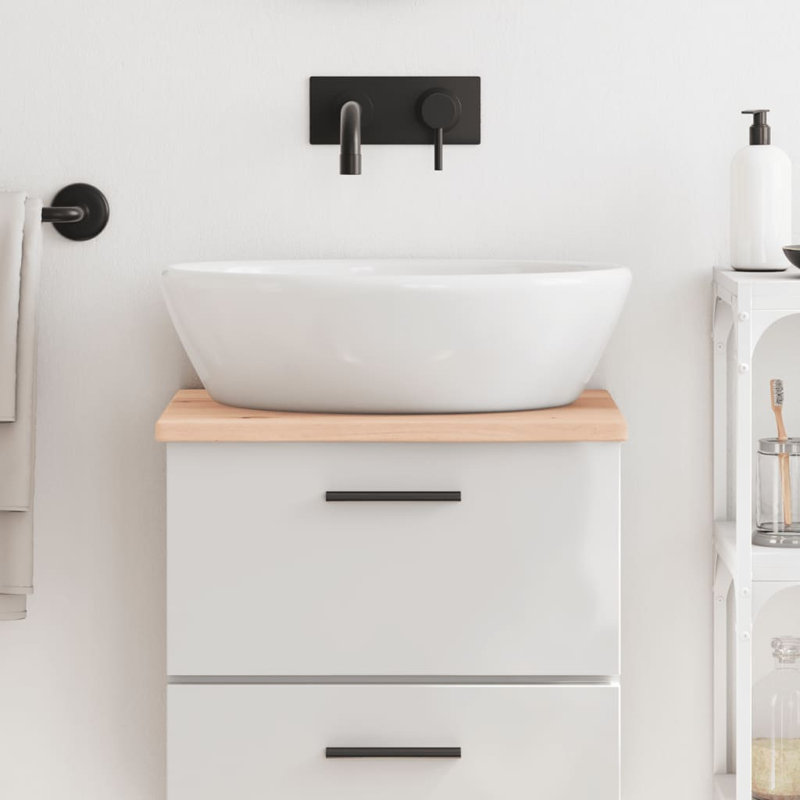 Murreann 40cm Solid Wood Bathroom Vanity Top