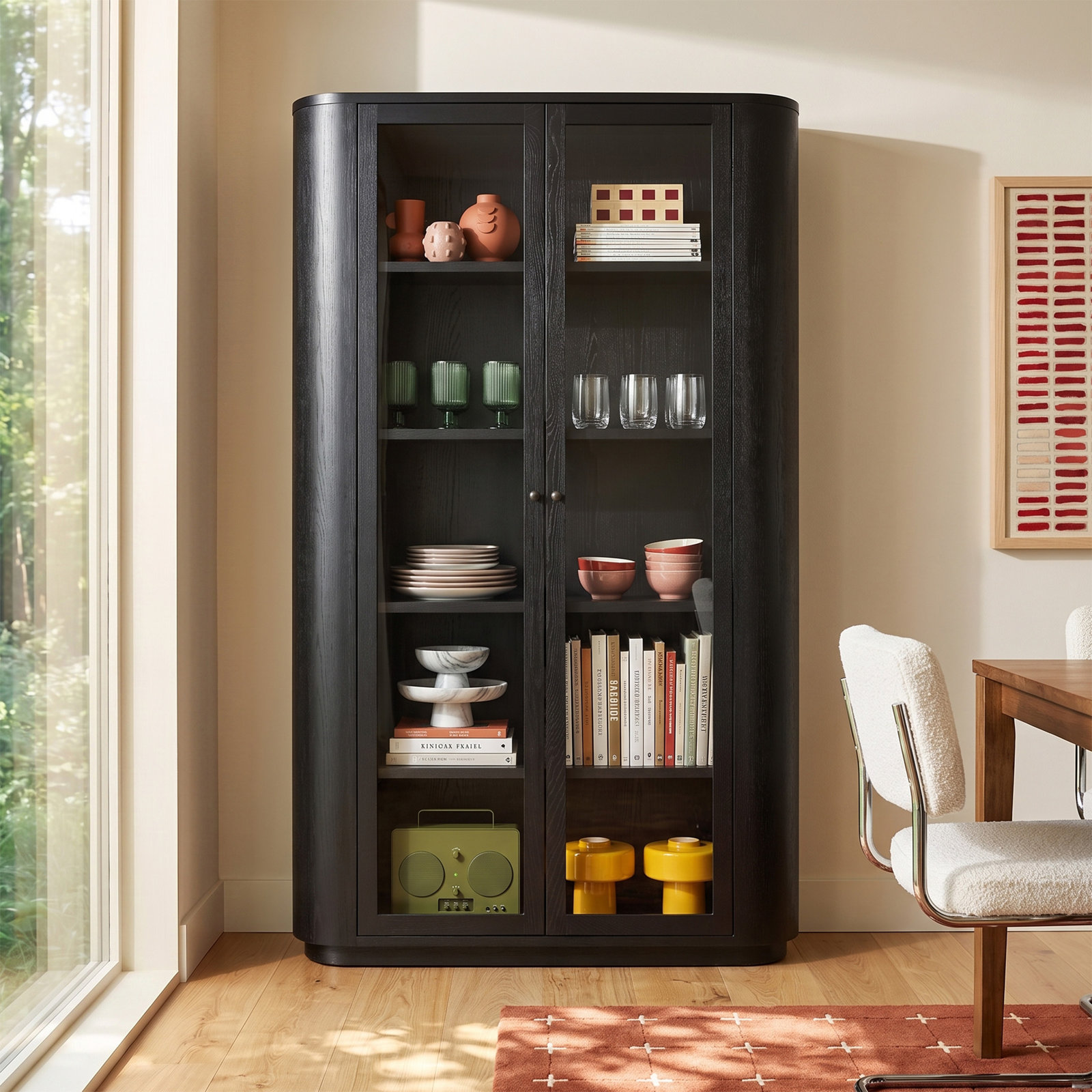 Lillian Oak Display Stand