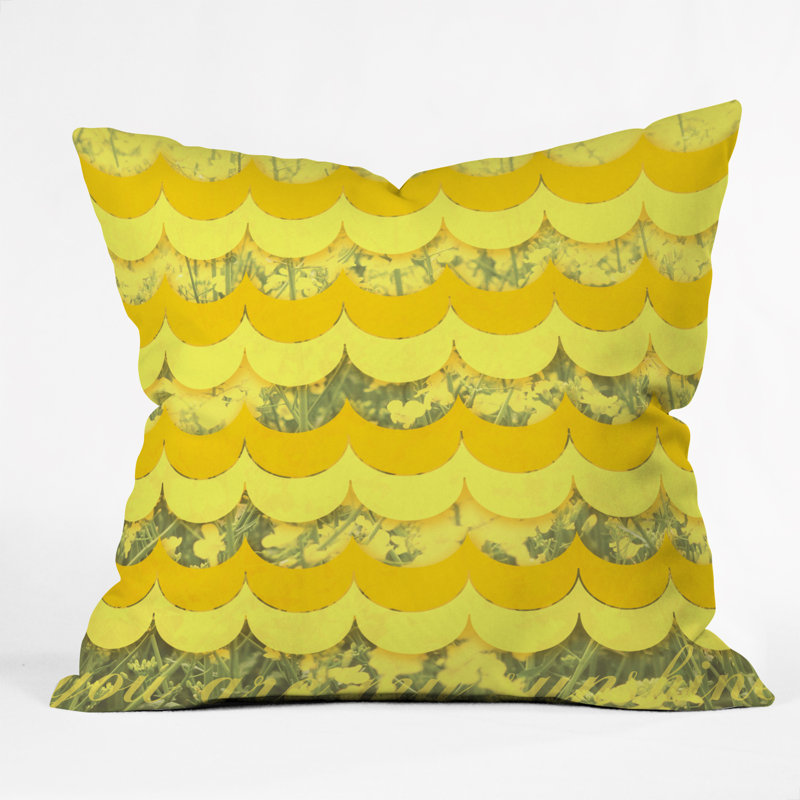 Coussin décoratif intérieur / extérieur Gabi Sunshine, 20 po x 20 po