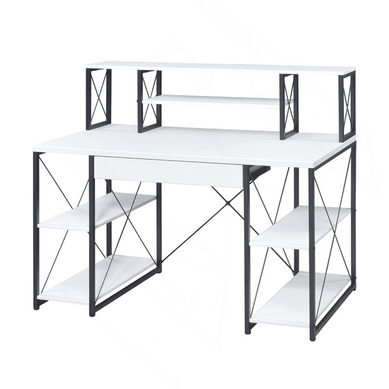 Bureau avec huche Capital Studio, Blanc