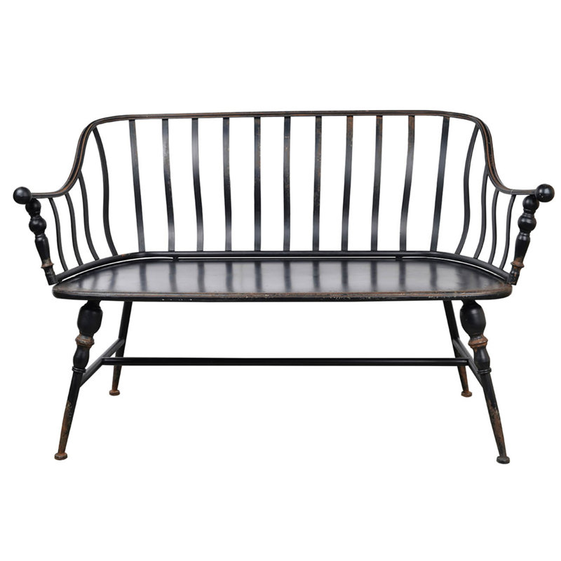 50X25x32" Warren Metal Settee Bench
