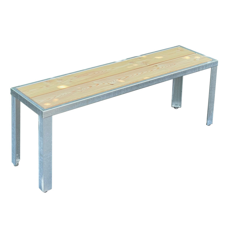 Frisina Steel Picnic Bench, 45cm H x 125cm W x 35cm D