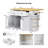 Kitchen Island With Drop Leaf,Power Outlet,Internal Storage Rack-2072488298