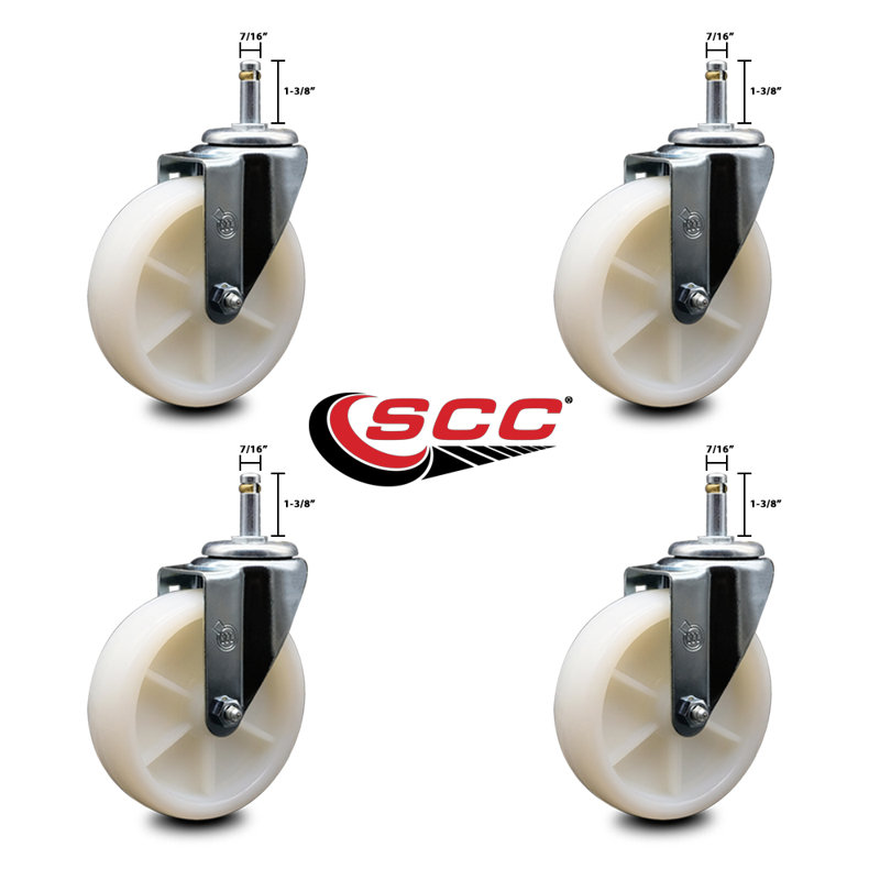Nylon Swivel Grip Ring Stem Caster