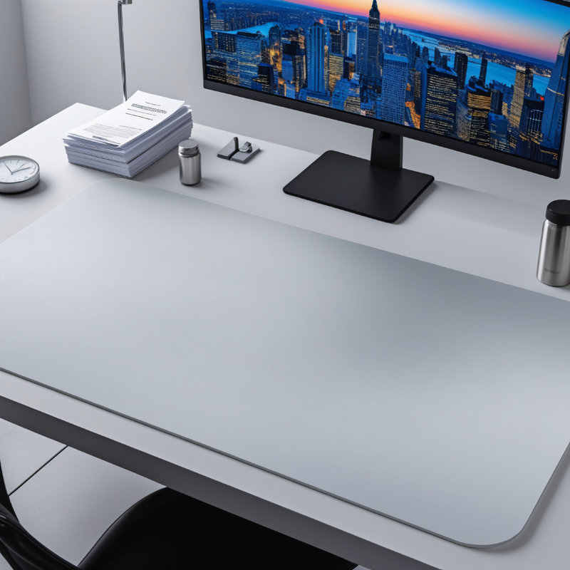 Sleek Gradient Desk Mat, 14.4" H x 12.1" W x 0.25" D, Gray Gradient 
