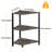 Lj 15.7'' W Metal Storage Rack