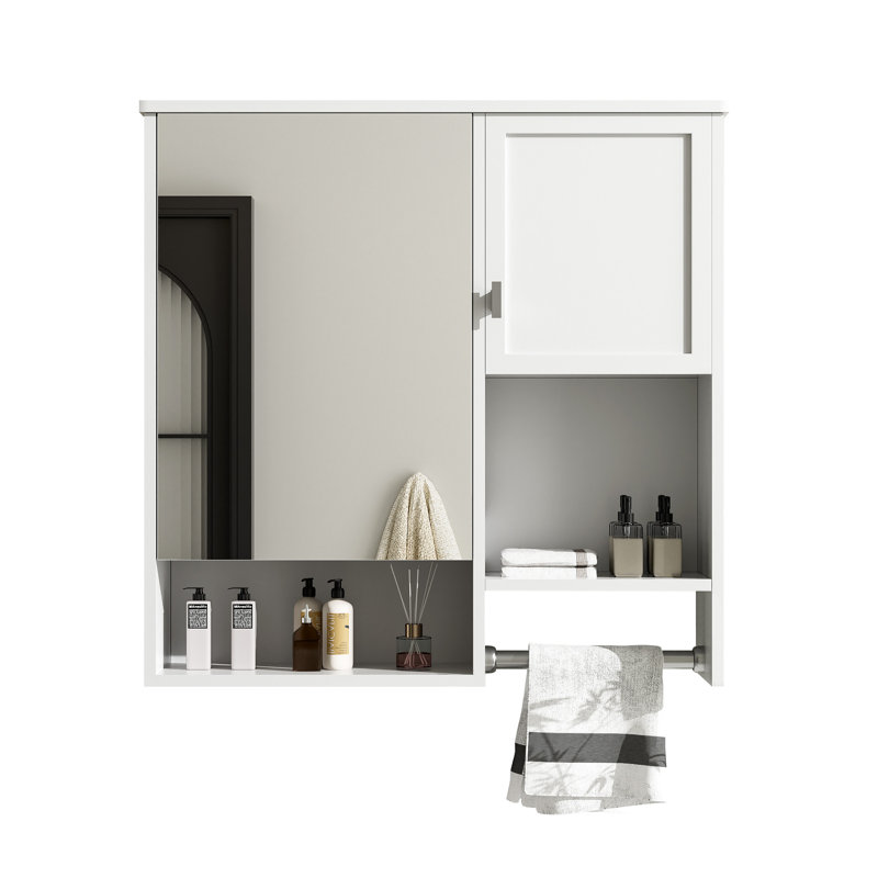 Pharmacie murale moderne, armoire de rangement murale, Blanc