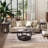 3 - Piece Modern Industrial Living Room Table Set