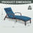 Outdoor Lounge Chairs Set Of 2,Adjustable 5-Position Outdoor Chaise Lounge With Armrests & Wheels For Poolside, Backyard, Deck-551224803-551224800